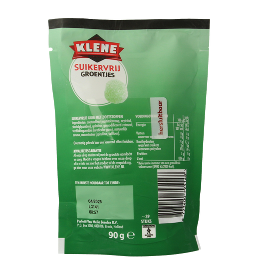 Klene Groentjes suikervrij 90 Gram