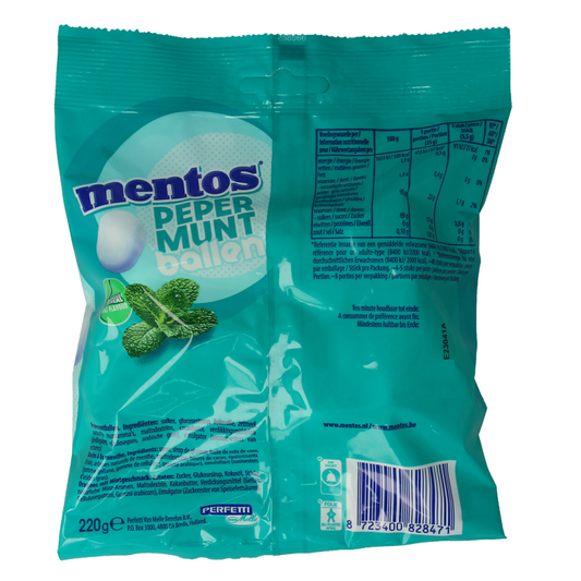 Mentos Pepermuntballen 220 Gram