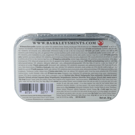Barkleys Classic mints cinnamon 50.00 Gram