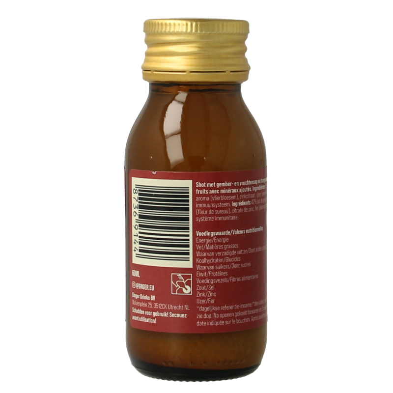 G'nger Shot gember vruchtensap immunity 60 Milliliter