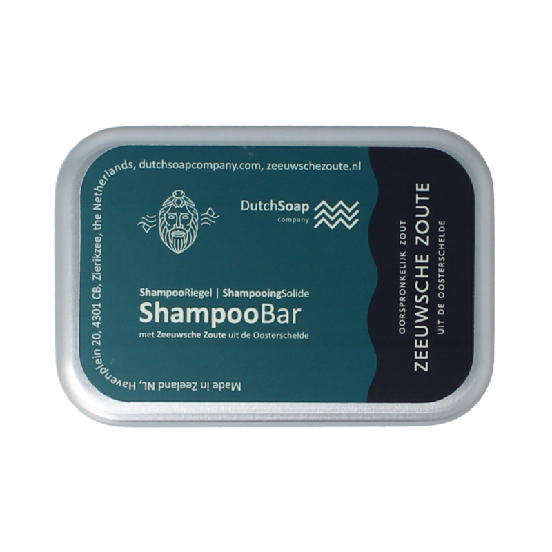 Zeeuwsche Zoute Shampoo bar in aluminium travel case 1 Stuks