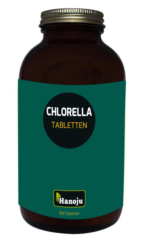 Hanoju Bio chlorella tabletten flacon glas 800.00 Tabletten