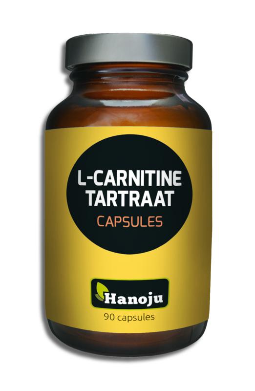 Hanoju L-Carnitine & L-Tartraat 90 Vegetarische capsules