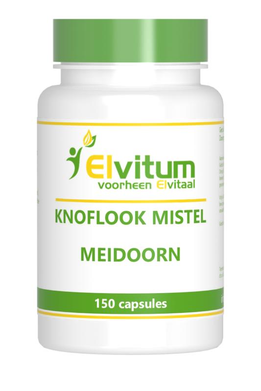 Elvitum Knoflook mistel meidoorn 150.00 Capsules