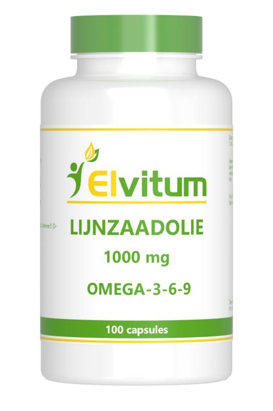 Elvitum Lijnzaadolie omega 3-6-9 100 Capsules