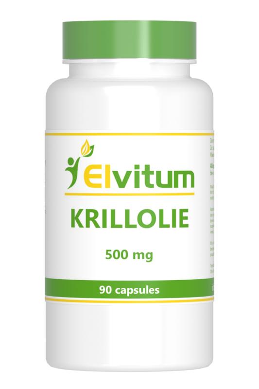 Elvitum Krill olie 500mg 90.00 Capsules