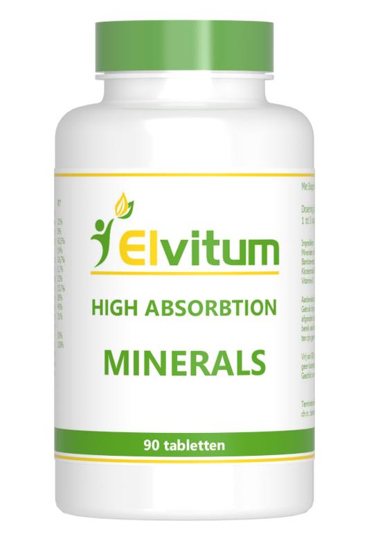 Elvitum High absorption minerals 90 Tabletten