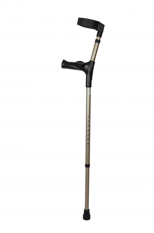 Able 2 Elleboogkrukken dubbel verstelbaar brons metallic 2 Stuks