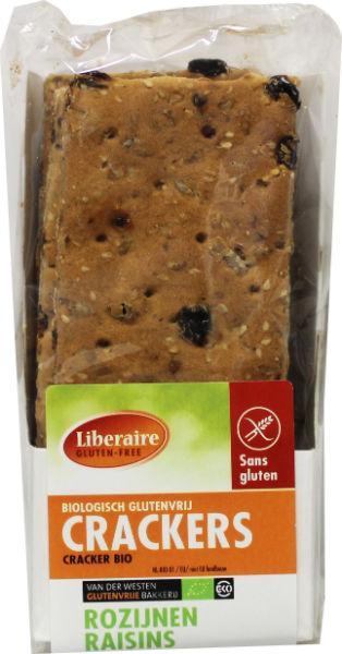 Liberaire Crackers rozijnen bio 250 Gram