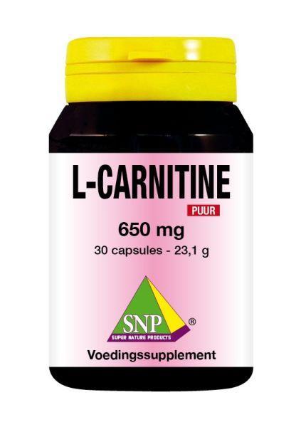 SNP L-Carnitine 650mg puur 30 Capsules