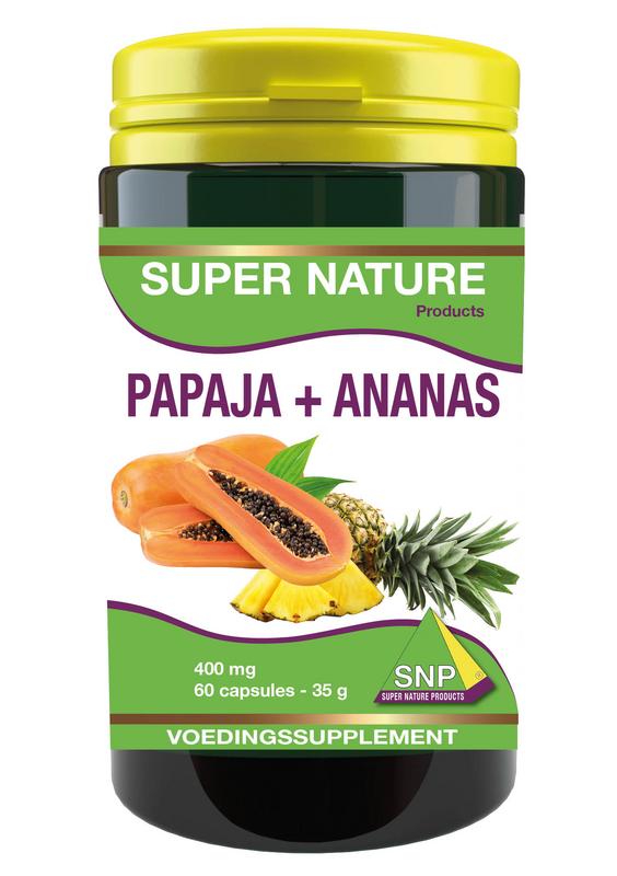 SNP Papaja -ananas 400 mg 60 Capsules