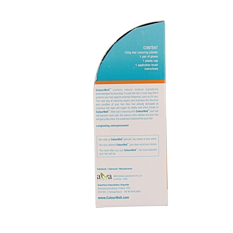 Colourwell 100% Natuurlijke haarkleur koper rood 100 Gram