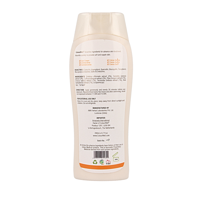 Colourwell Natuurlijke zonnecreme SPF30 200 Milliliter