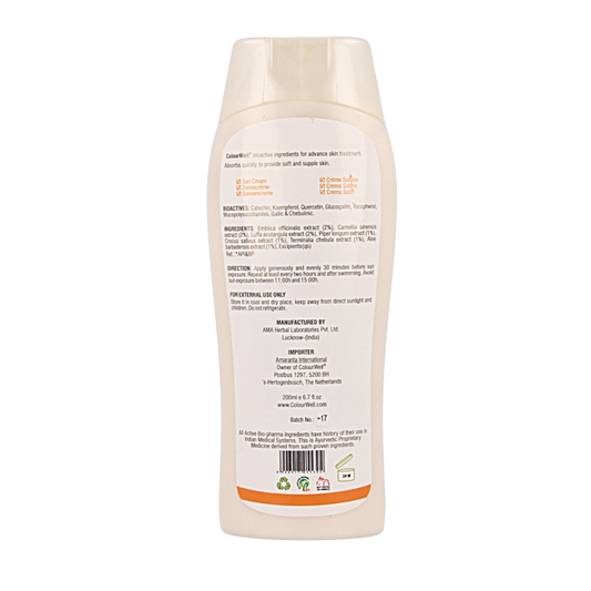 Colourwell Natuurlijke zonnecreme SPF30 200 Milliliter