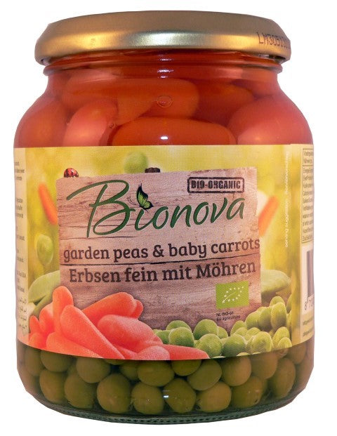 Bionova Doperwten met wortel bio 350 Gram