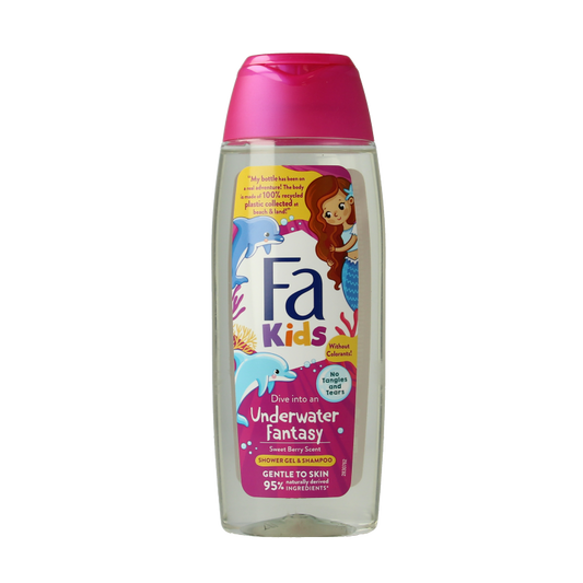 FA Kids douche & shampoo mermaid 250 Milliliter