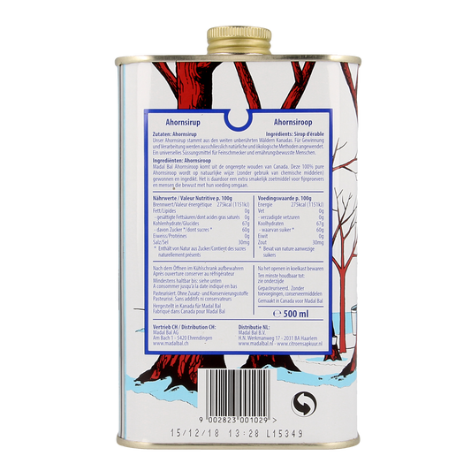 Madal Bal Ahornsiroop C+ bio 500.00 Milliliter