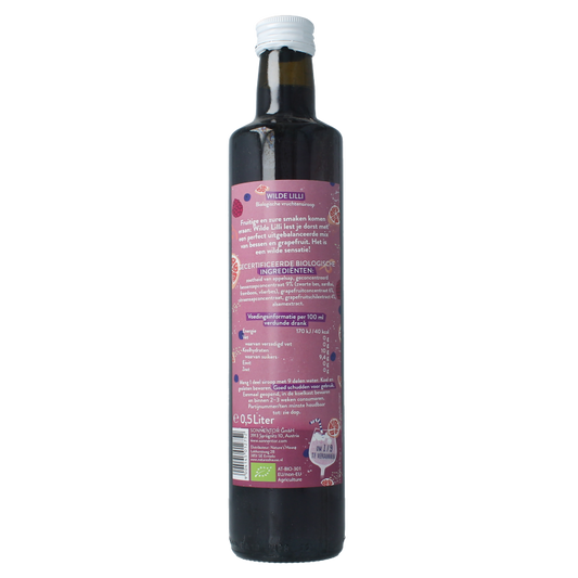 Sonnentor Wilde lilli mocktail siroop alcoholvrij bio 500 Milliliter