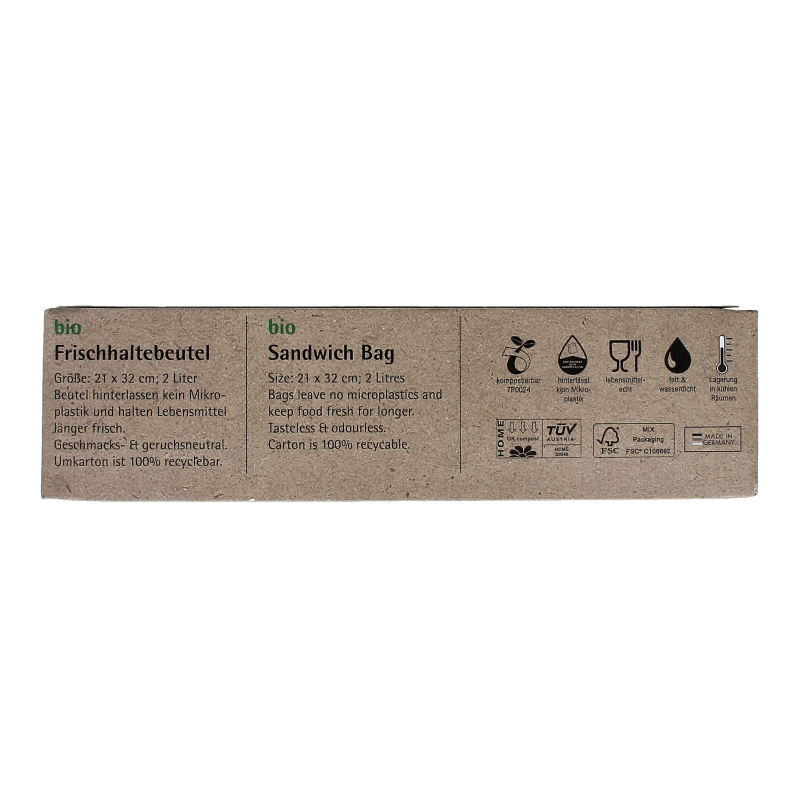 Biomat Natura compost lunchzak 2 liter 35 Stuks