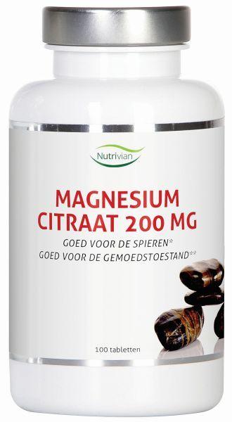 Nutrivian Magnesium citraat 200 mg 100 Tabletten