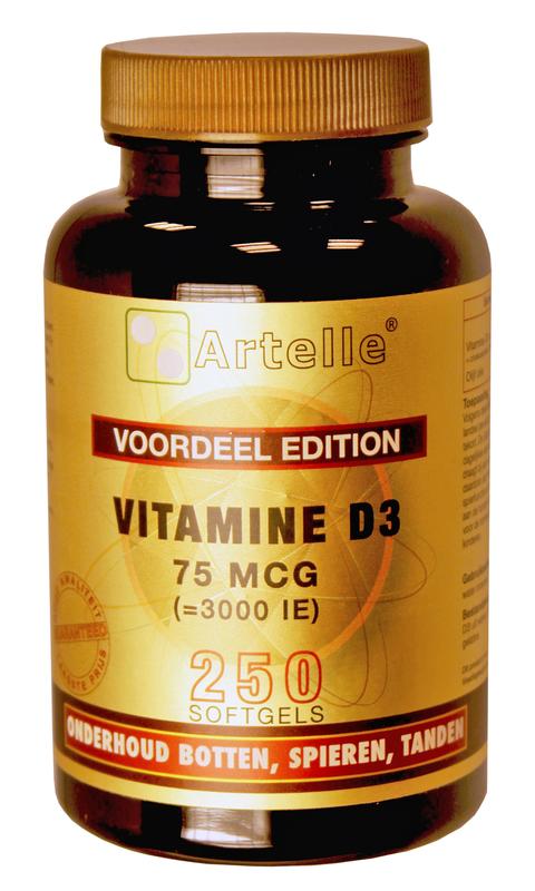 Artelle Vitamine D3 75mcg 250 Softgels