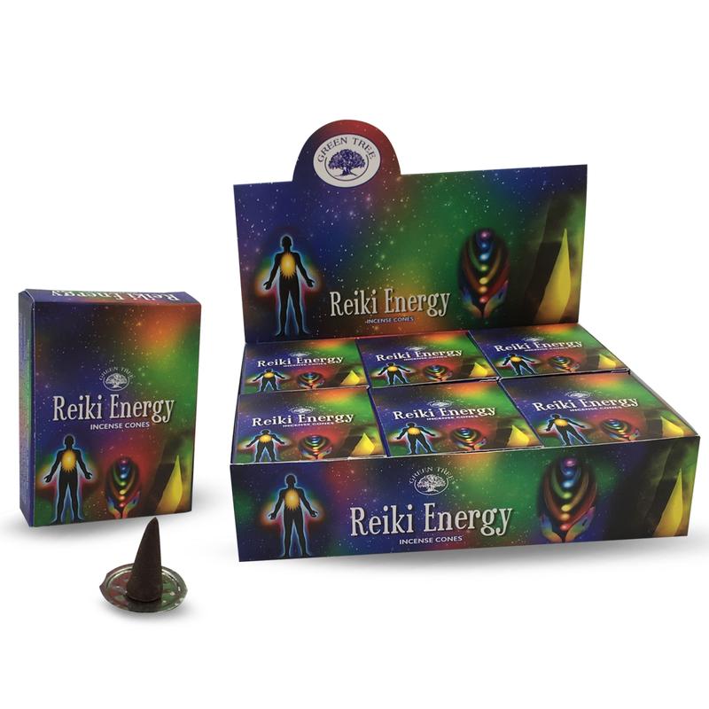 Green Tree Kegelwierook reiki energy 10 Stuks