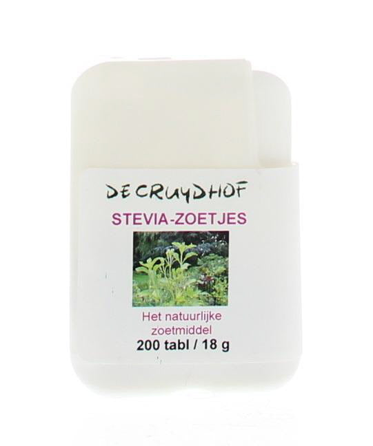 Cruydhof Stevia extract zoetjes dispenser 200 Tabletten