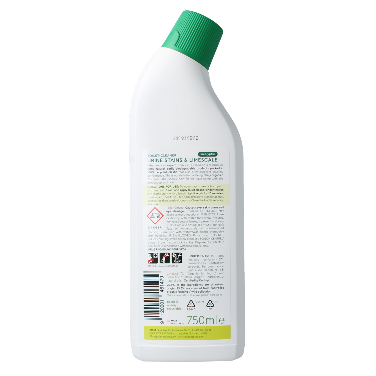 Planet Pure Toiletreiniger 750.00 Milliliter