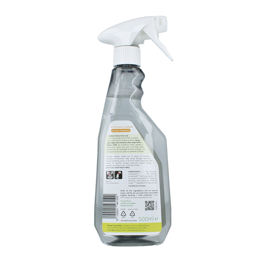 Planet Pure Keukenreiniger lemon spray 500.00 Milliliter