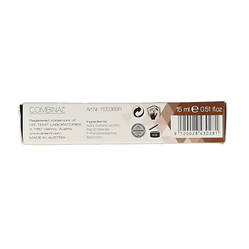 Combinal Wenkbrauwen wimperverf bruin 15 Milliliter