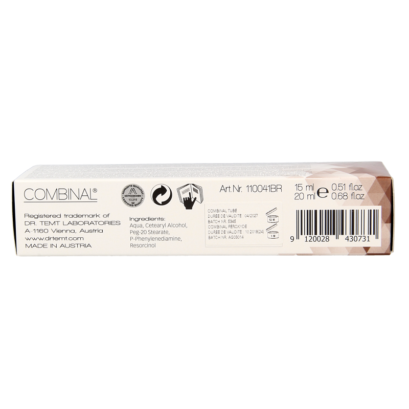 Combinal Wenkbrauwen wimperverf kit bruin 1 Set