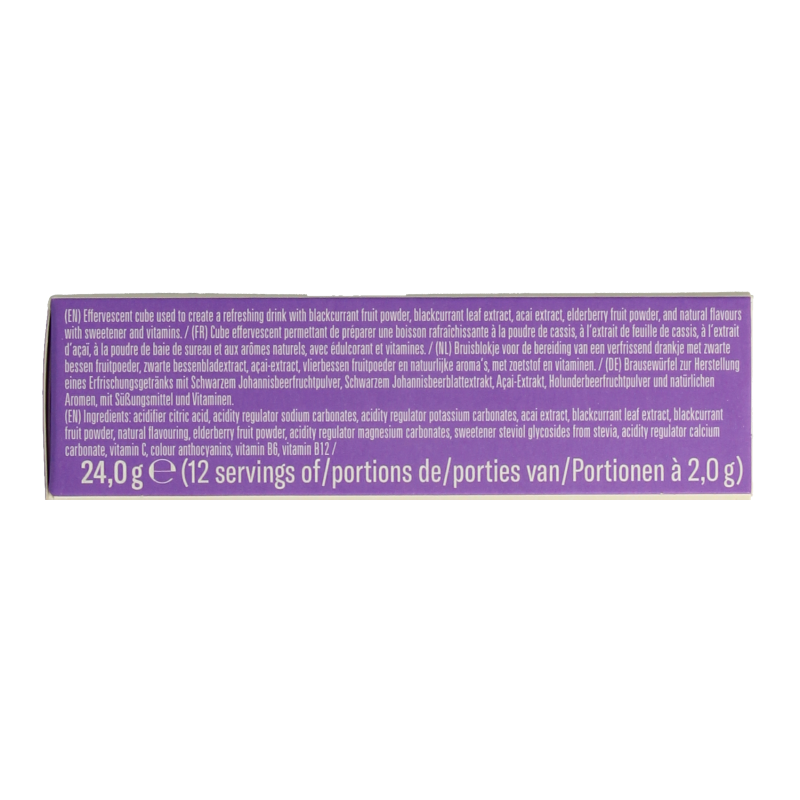 Waterdrop  Microdrink boost blackcurrant bruistabletten 12 Stuks