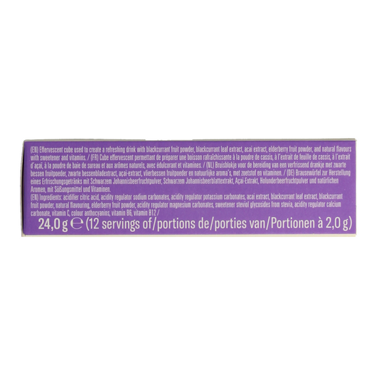 Waterdrop Microdrink boost blackcurrant bruistabletten 12 Stuks