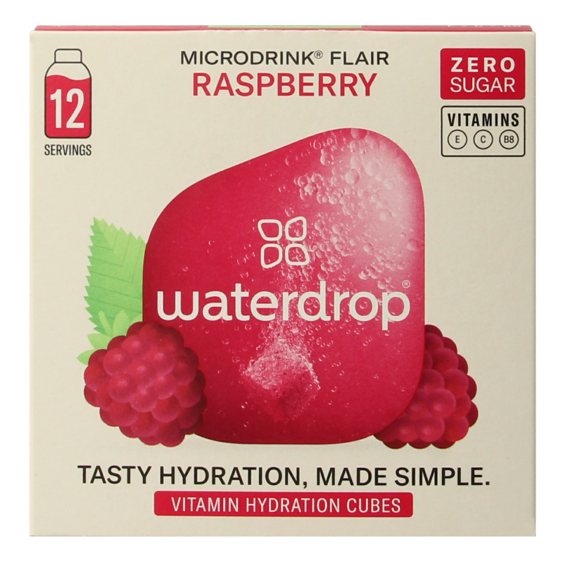 Waterdrop Microdrink flair raspberry bruistabletten 12 Stuks