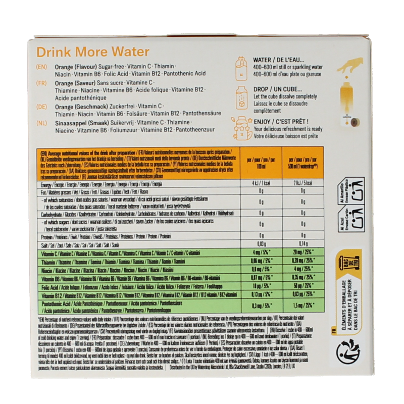 Waterdrop Microdrink summer orange 12 Stuks