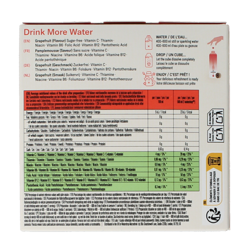 Waterdrop Microdrink summer grapefruit 12 Stuks