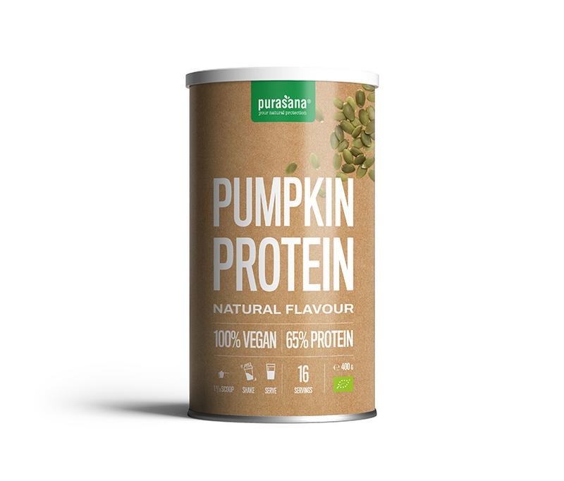 Purasana Proteine pompoen vegan bio 400 Gram