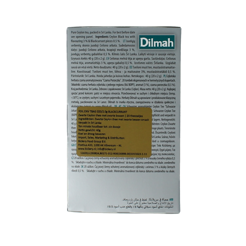 Dilmah Blackcurrant fun tea 20 Zakjes