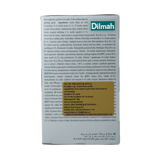 Dilmah Vanilla fun tea 20.00 Zakjes