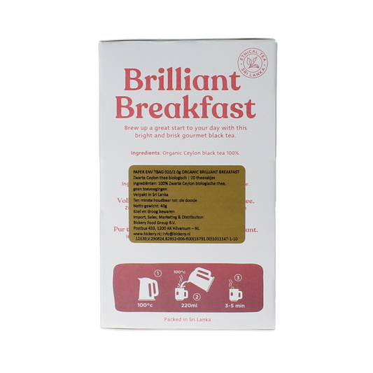 Dilmah Brilliant breakfast tea bio 20.00 Zakjes
