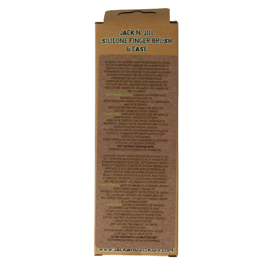Jack N Jill Silicone finger brush 2 Stuks