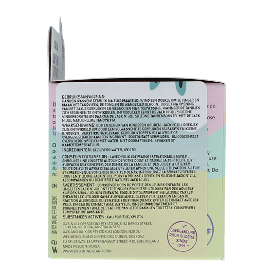 Jack N Jill Natural baby gum & tooth wipes 25 Stuks