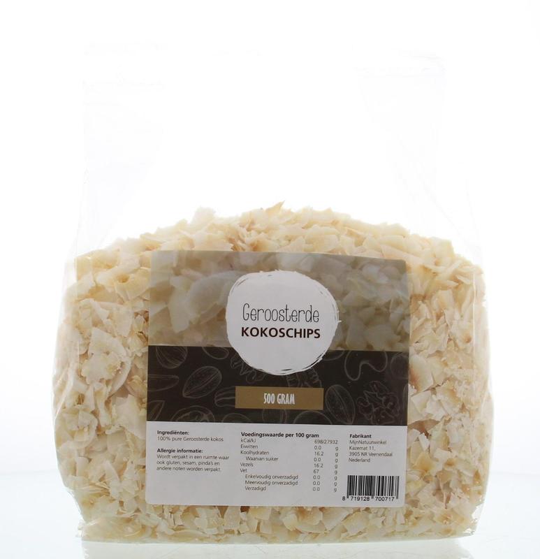 MijnNatuurwinkel Kokos chips geroosterd 500 Gram