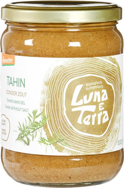 Luna E Terra Tahin zonder zout demeter bio 500 Gram