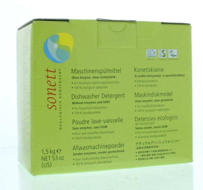 Sonett Vaatwasmachine poeder 1500 Gram