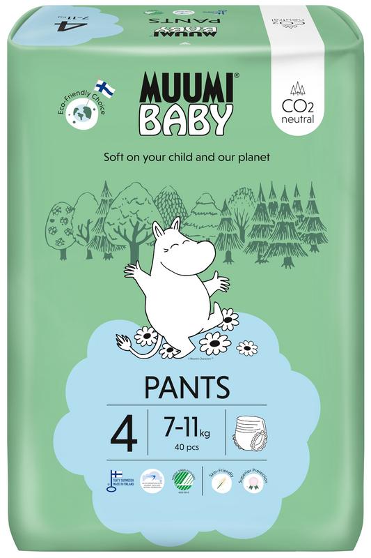 Muumi Baby Baby luierbroekje 4 7-11kg 40 Stuks