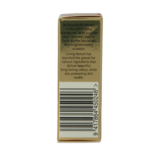 Living Nature Lippenstift electric coral 3.90 Gram