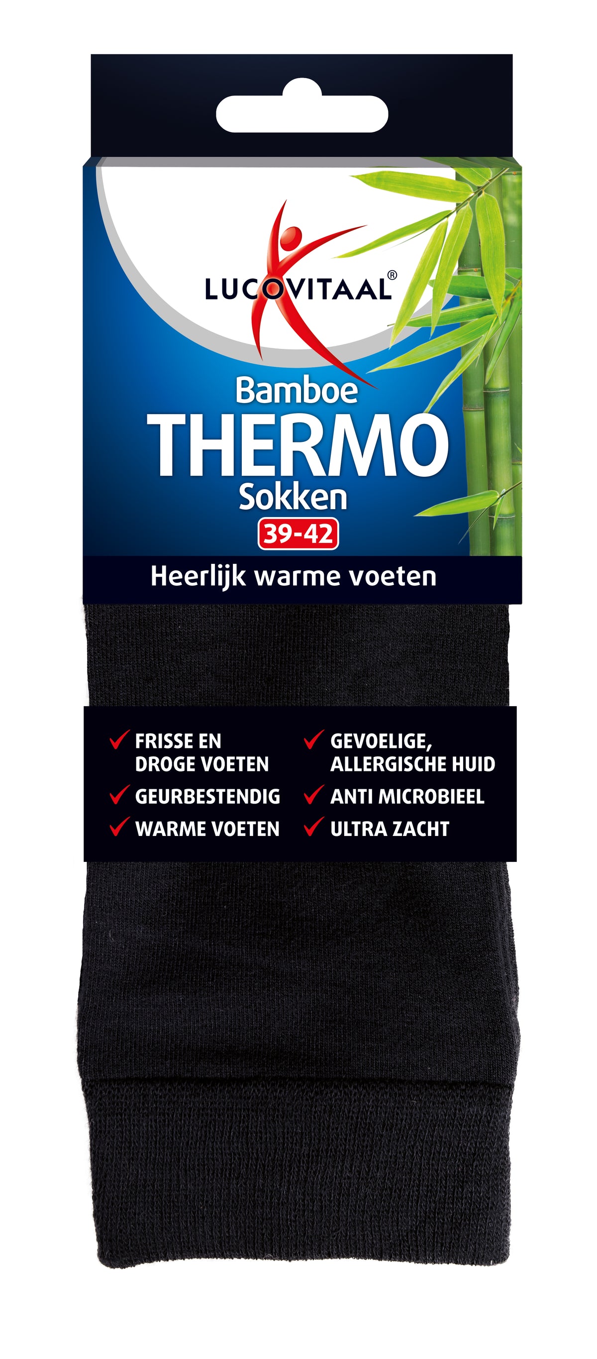 Lucovitaal Bamboe thermosok maat 39-42 1.00 Paar