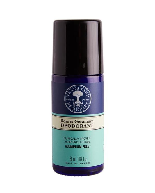 Neals Yard Remedies Rose & geranium roll on deodorant 50 Milliliter