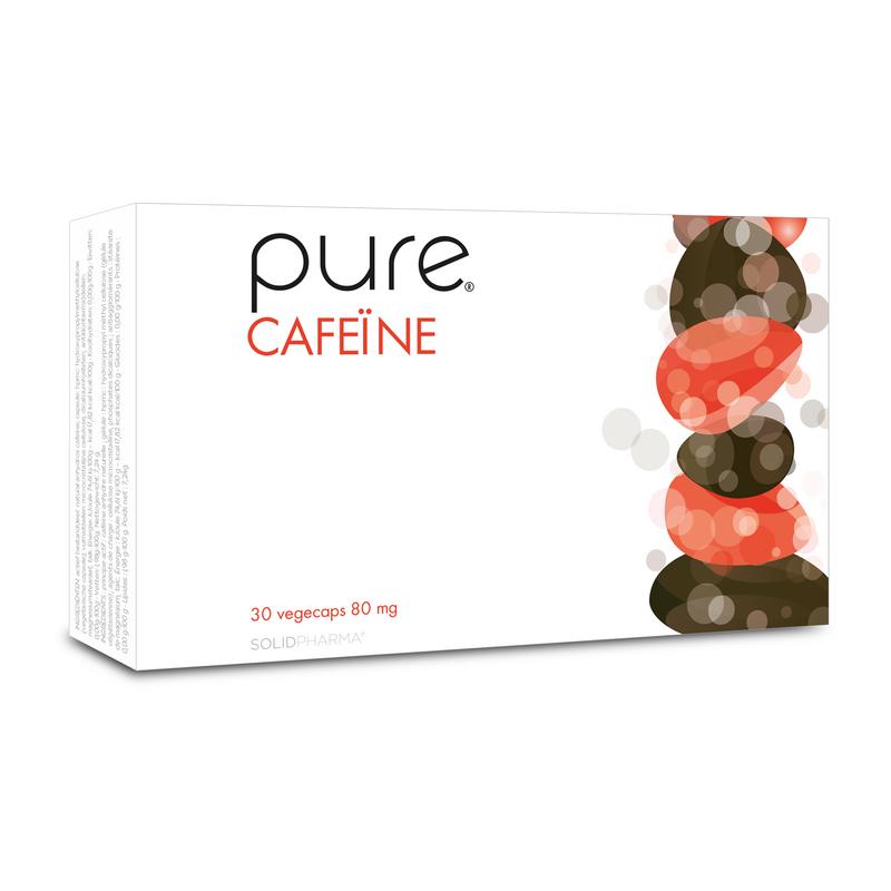 Pure Cafeine 80 mg 30 Vegetarische capsules